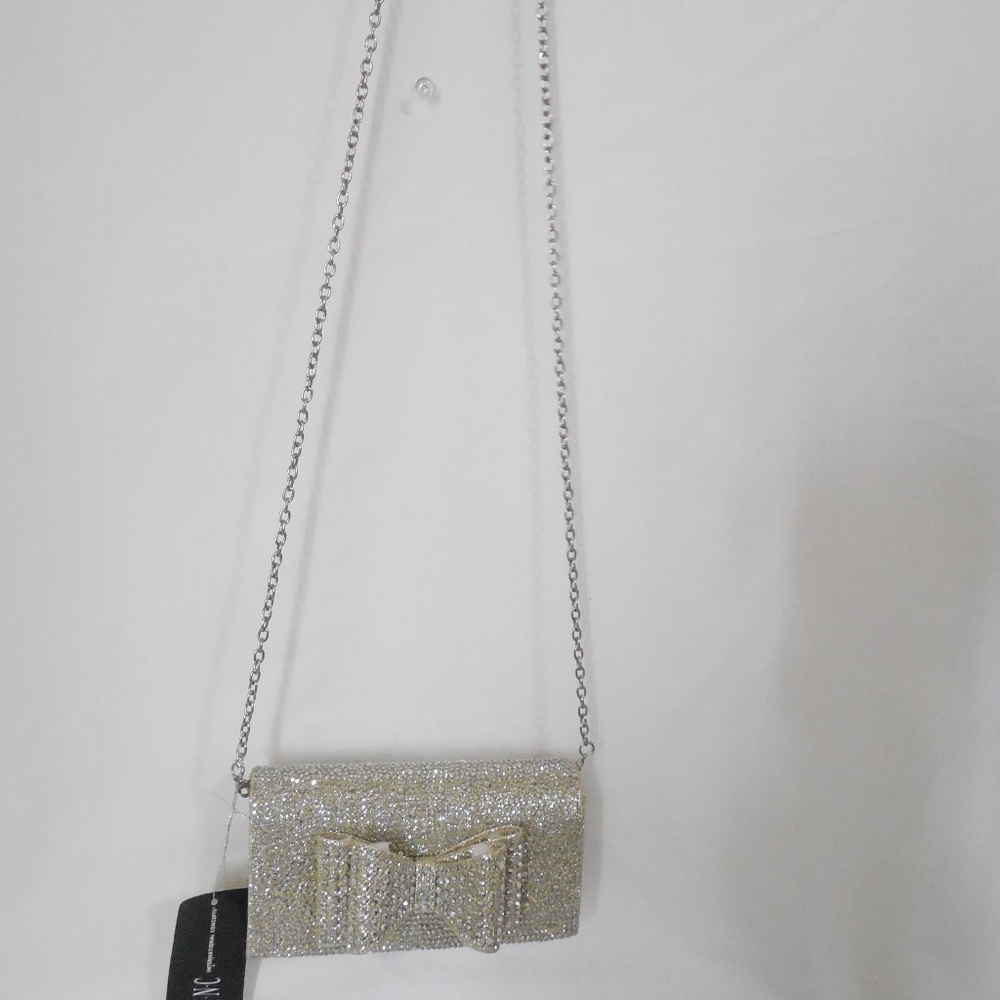 INC Gold Glitter Bow Clutch - Picture 5 of 8